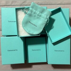 Tiffany & Co. Turquoise Boxes and Pouch Set